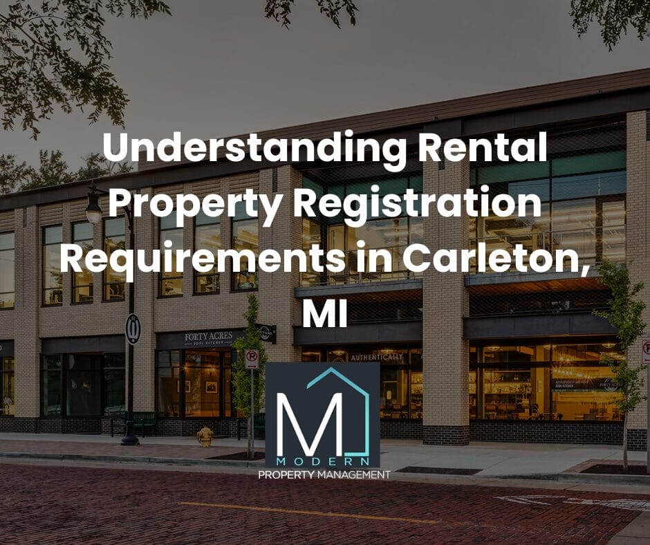 Rental property registration and compliance support for commercial properties in Carleton, Michigan